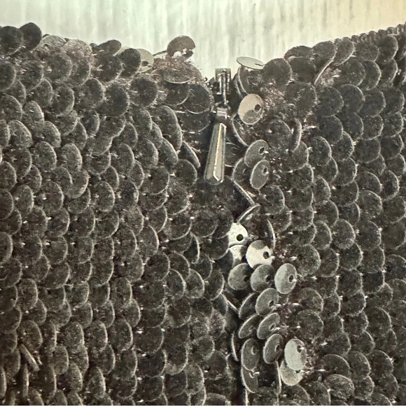 Jay Godfrey Black Full Sequin Slit Knee Length Sheath Dress Formal Prom EUC Sz 8 - Picture 11 of 15